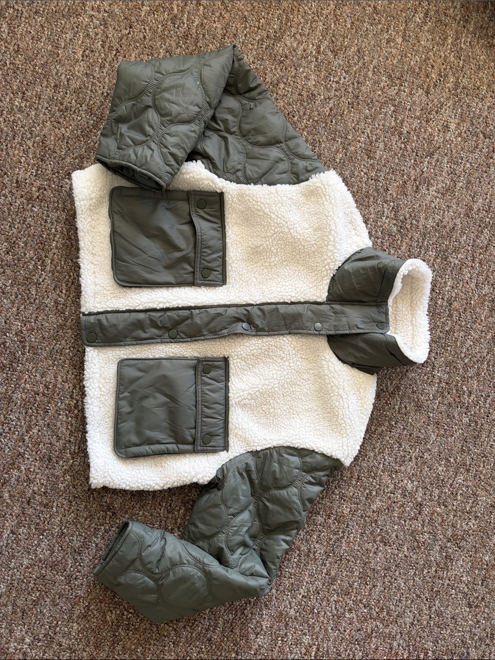 Athletic hybrid fleece jacket